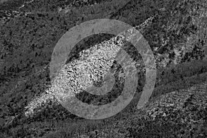 A Black and White View of DevilÃ¢â¬â¢s Marbleyard